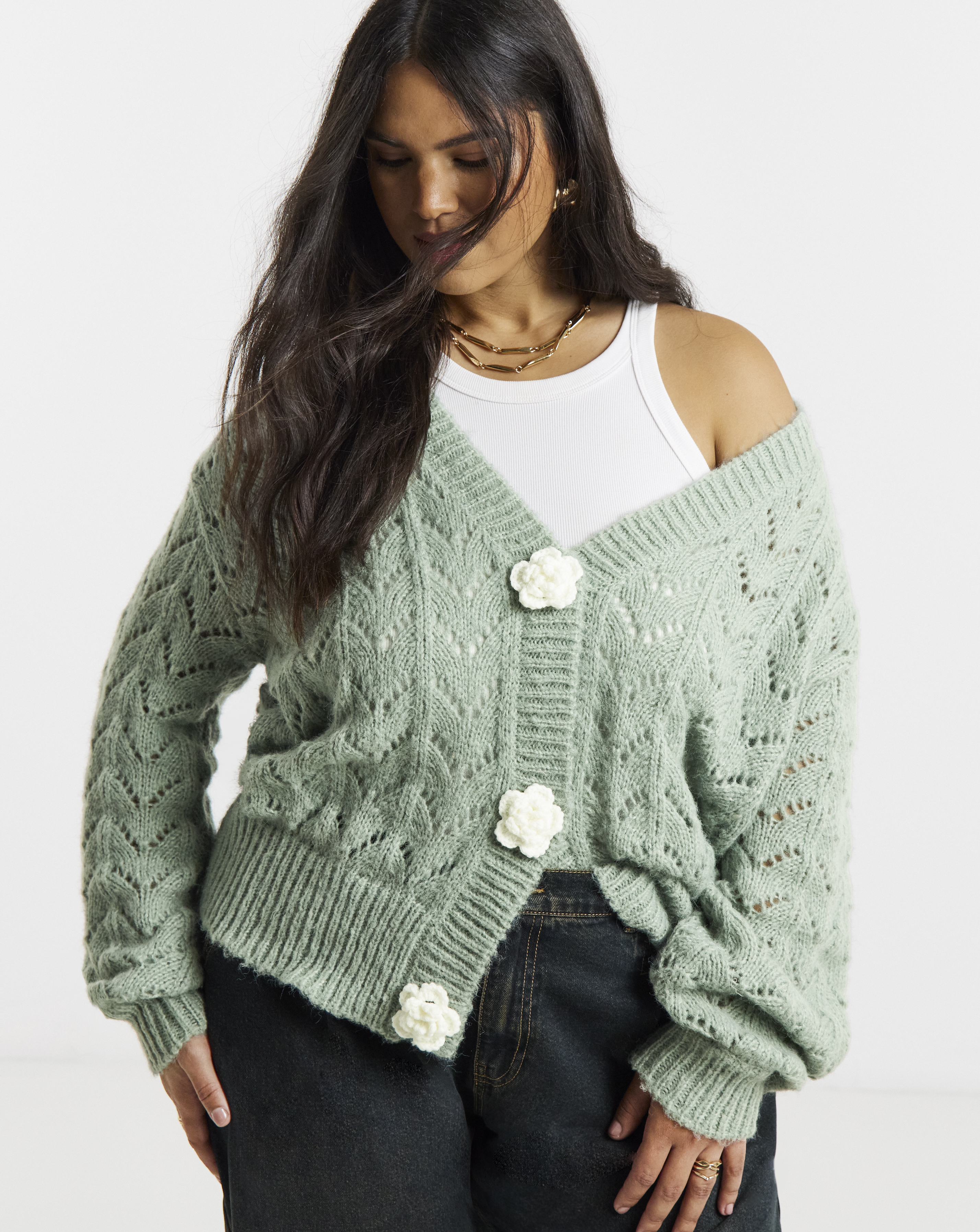 Simply Be Pointelle Cardigan