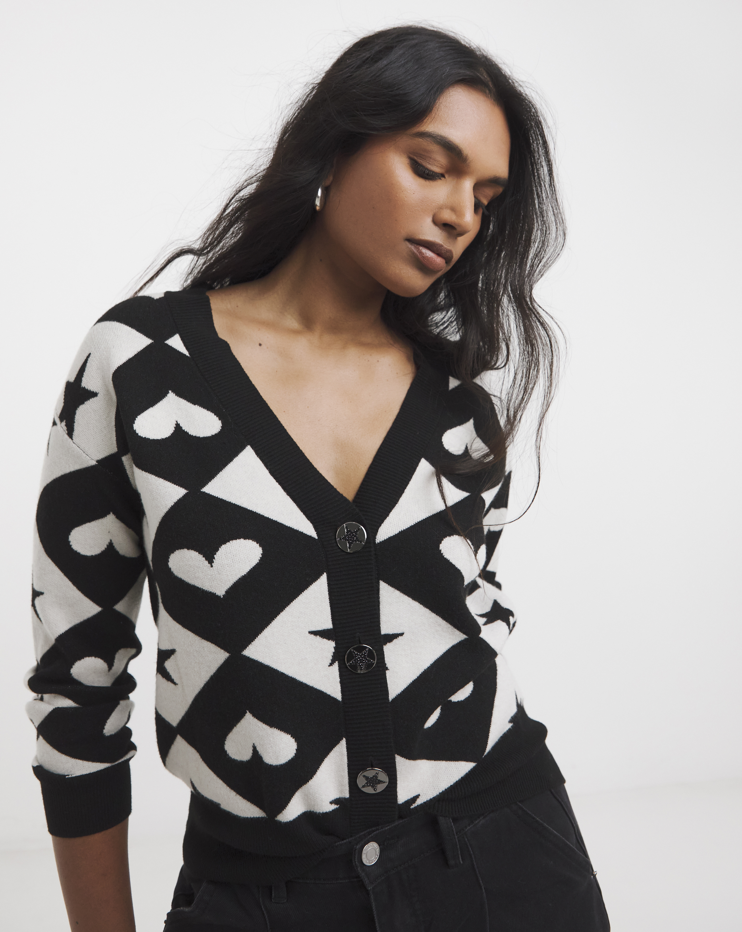 Simply Be Checkerboard Cardigan