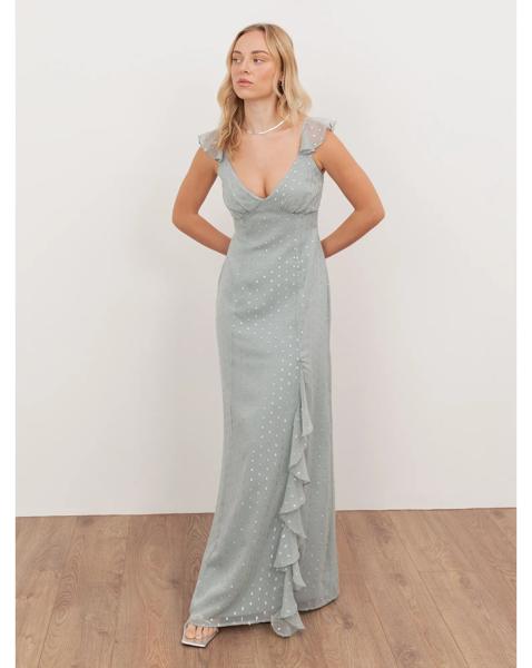 Anaya With Love Metallic thread Dress