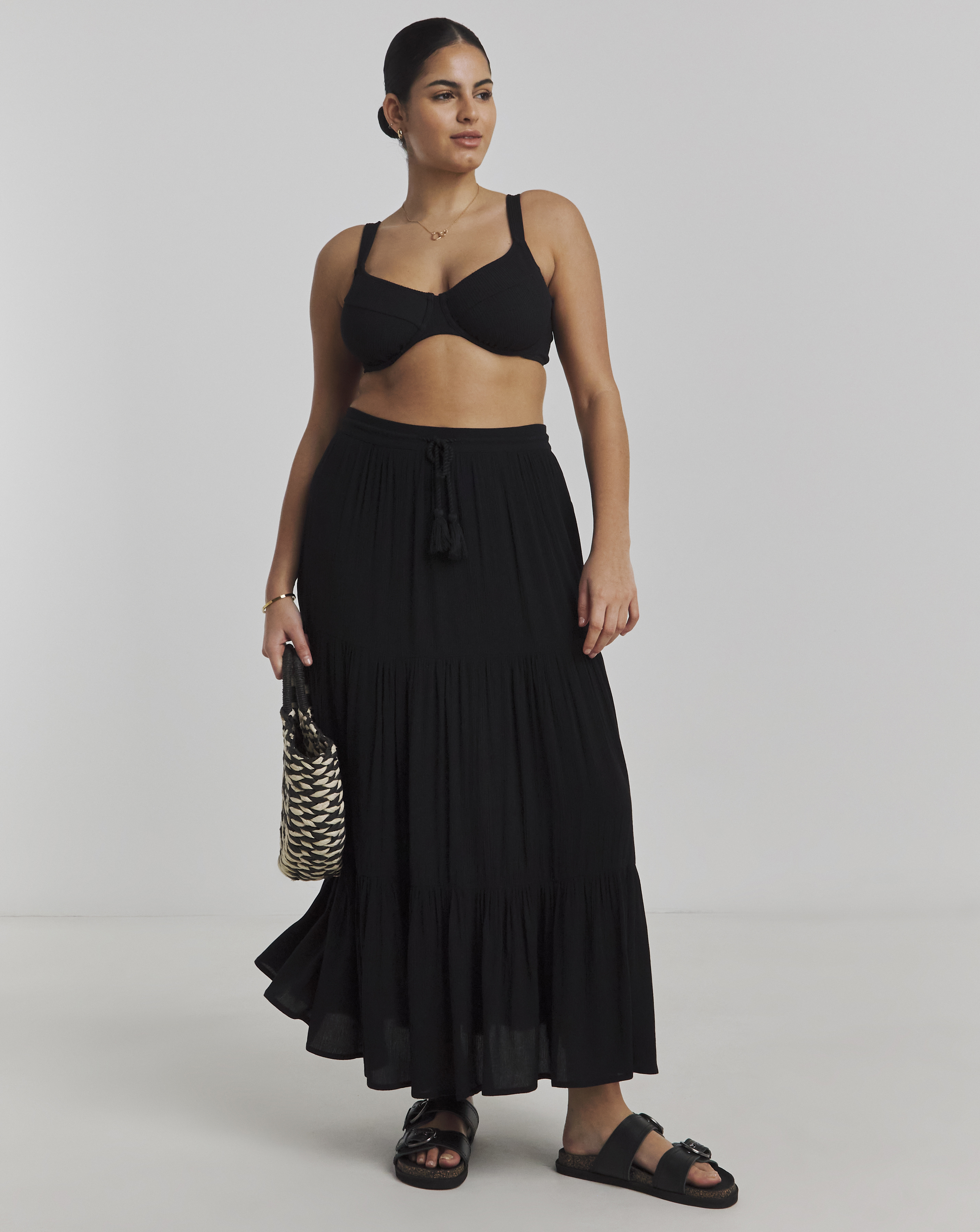 Beach To Tiered Skirt