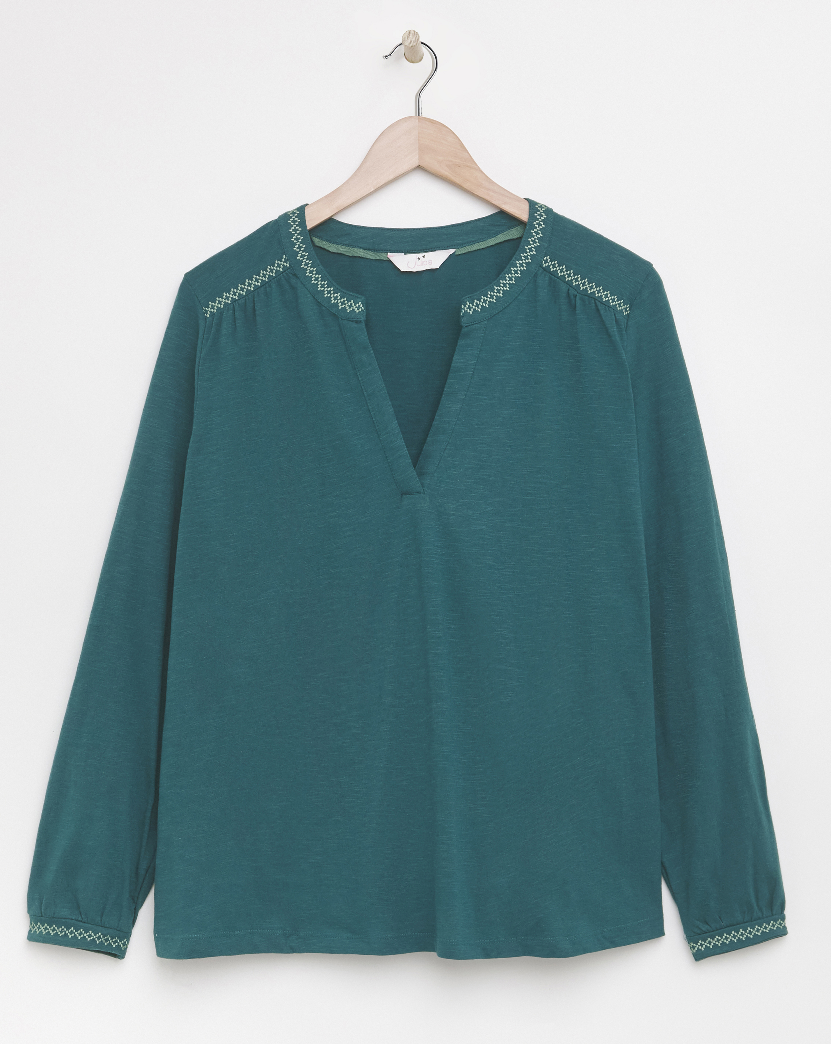Julipa Embroidered Jersey Top