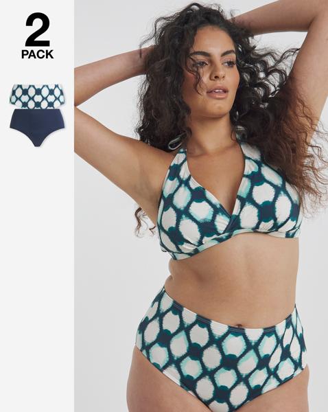 Value 2 Pack High Waist Bikini Bottoms