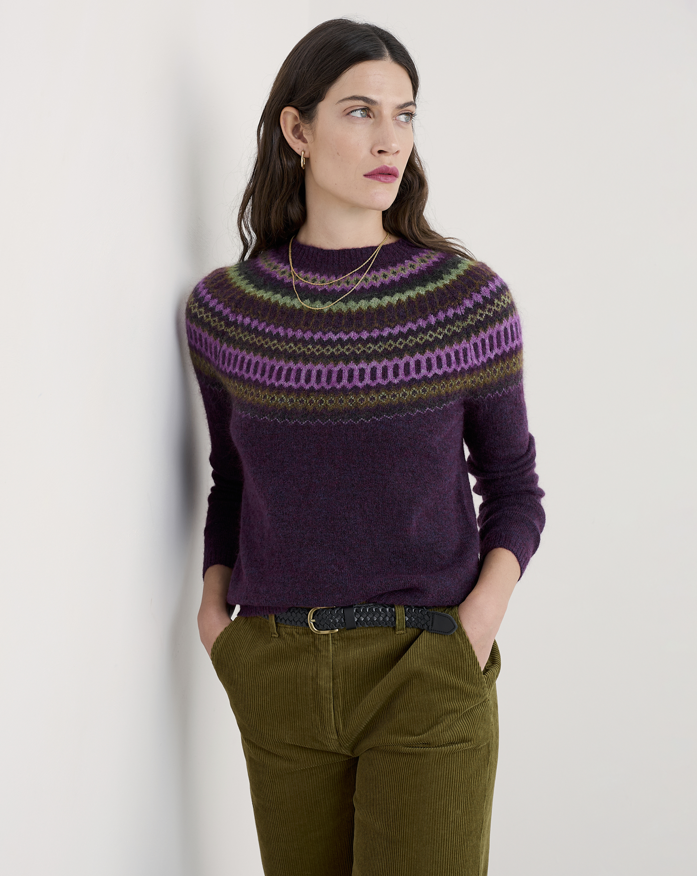 Seasalt Cornwall Annik Jumper Purple Multi-Coloured - Seasalt - Size24