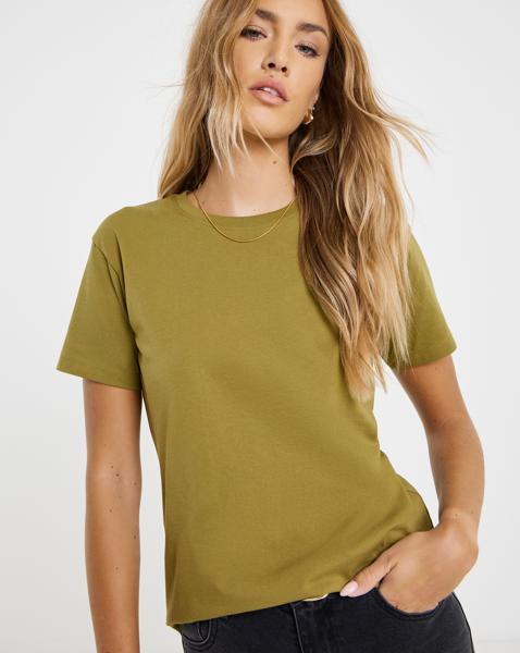 Slub Slim Fit Crew Neck T-Shirt