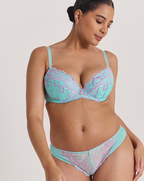 Ann Summers Sexy Lace Brazilian AquaPink