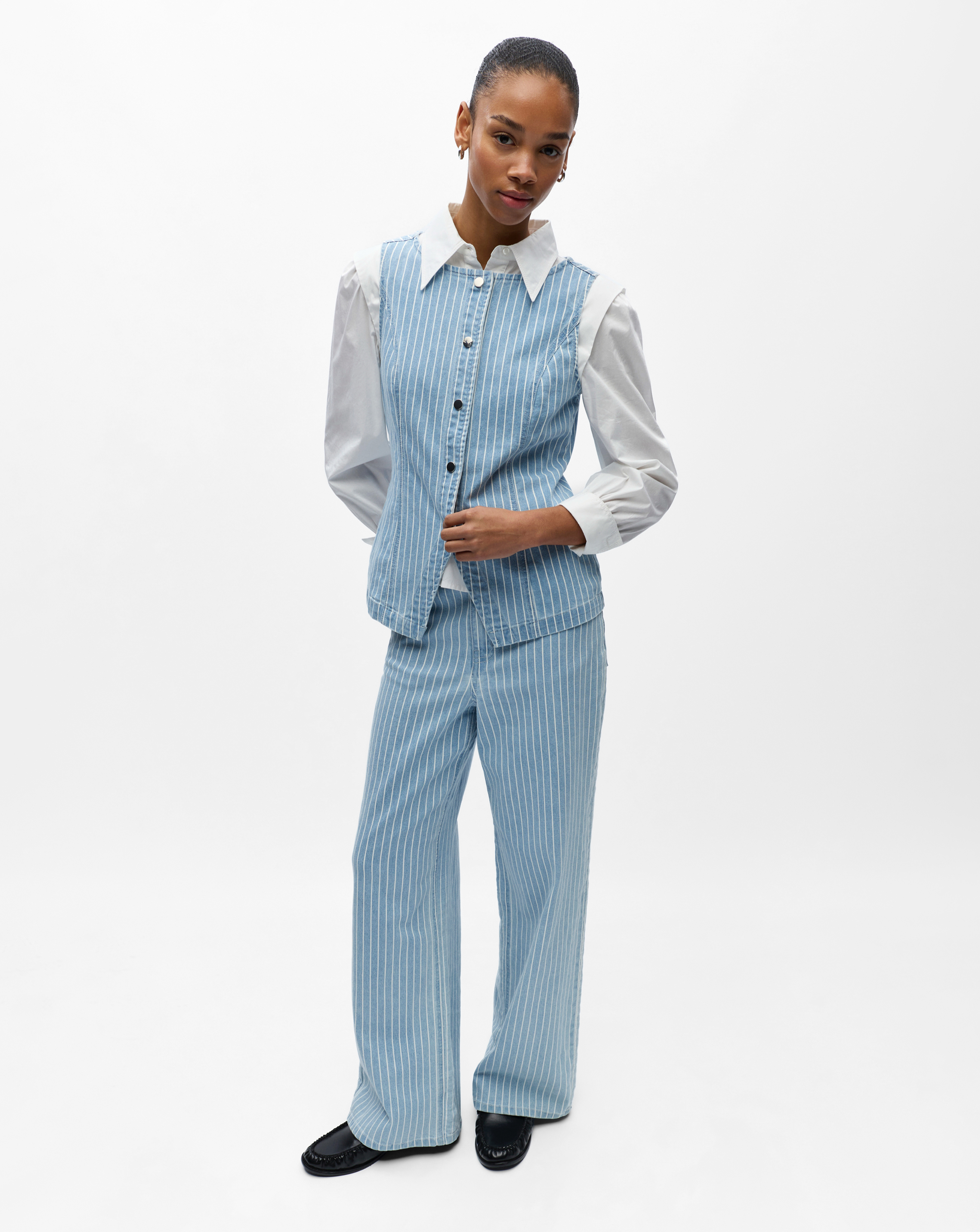 OBJECT Mid Waist Wide Jean