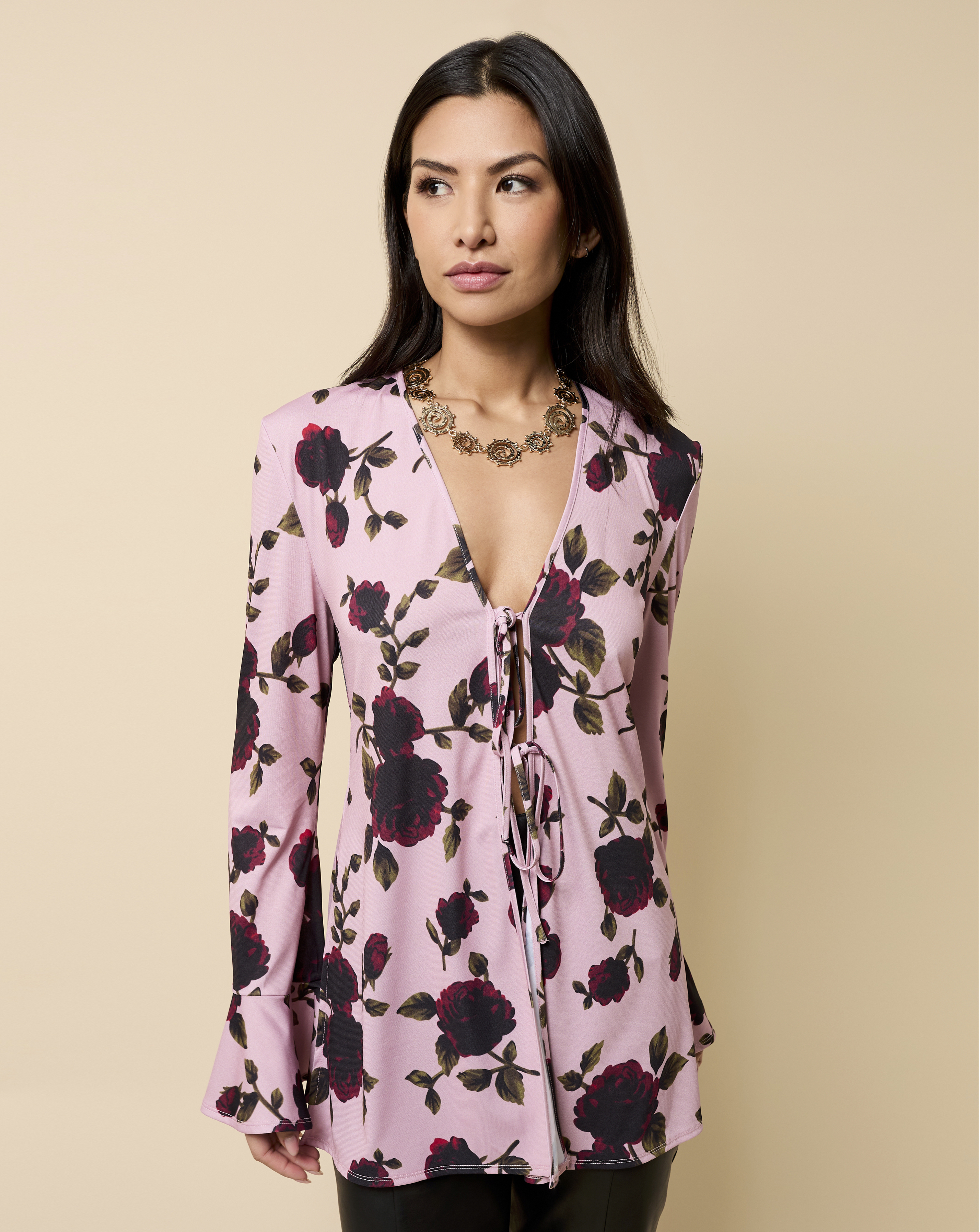 Little Mistress Tie Detail Shirt