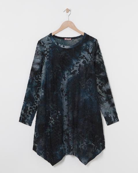 Joe Browns Blue Devore Tunic