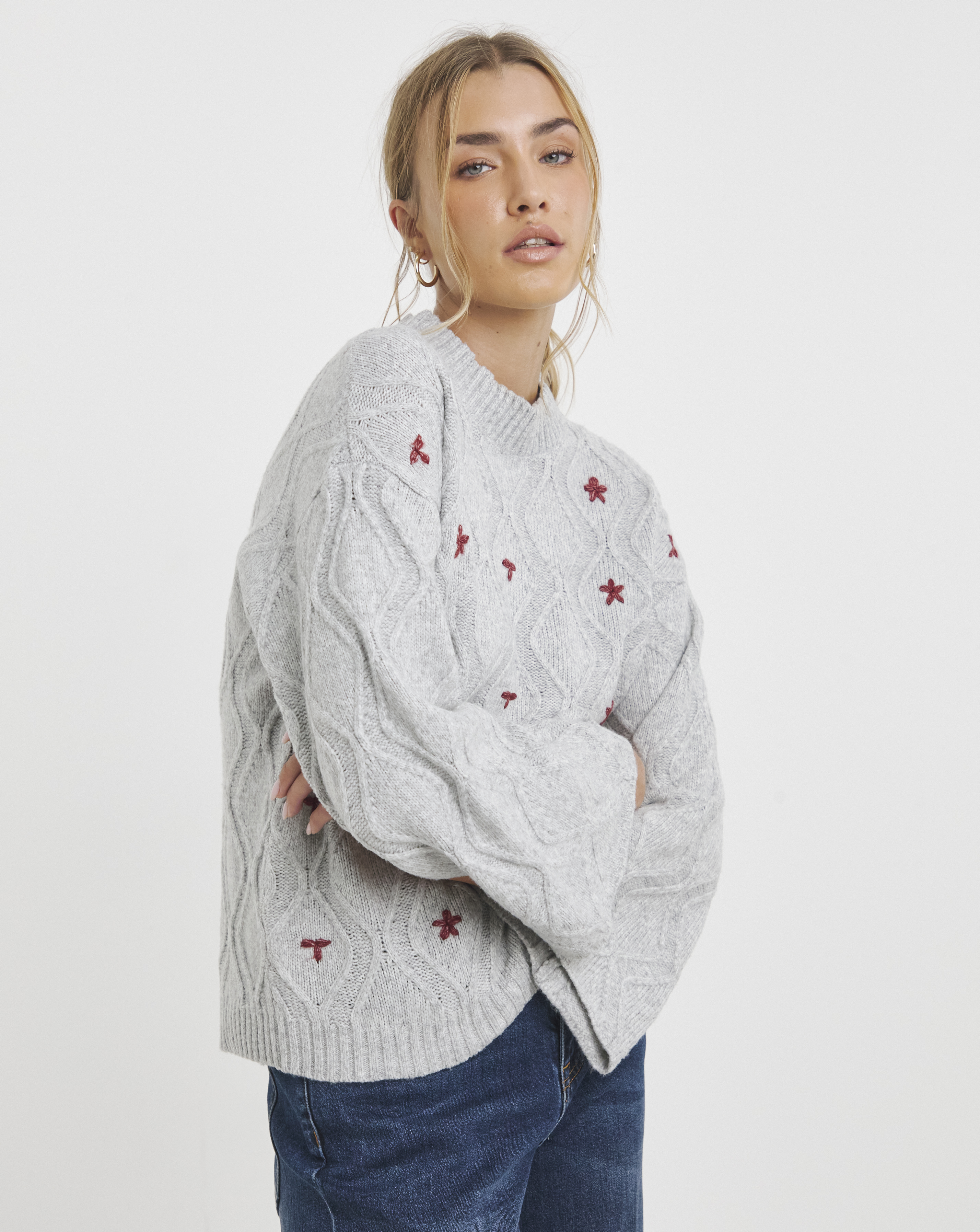 Native Youth Floral Applique Jumper