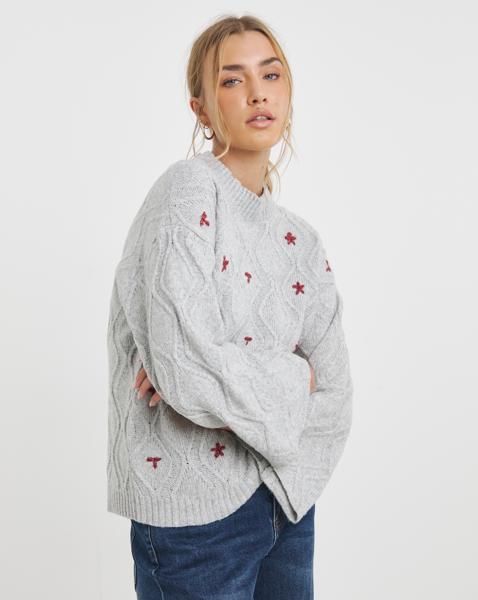 Native Youth Floral Applique Jumper