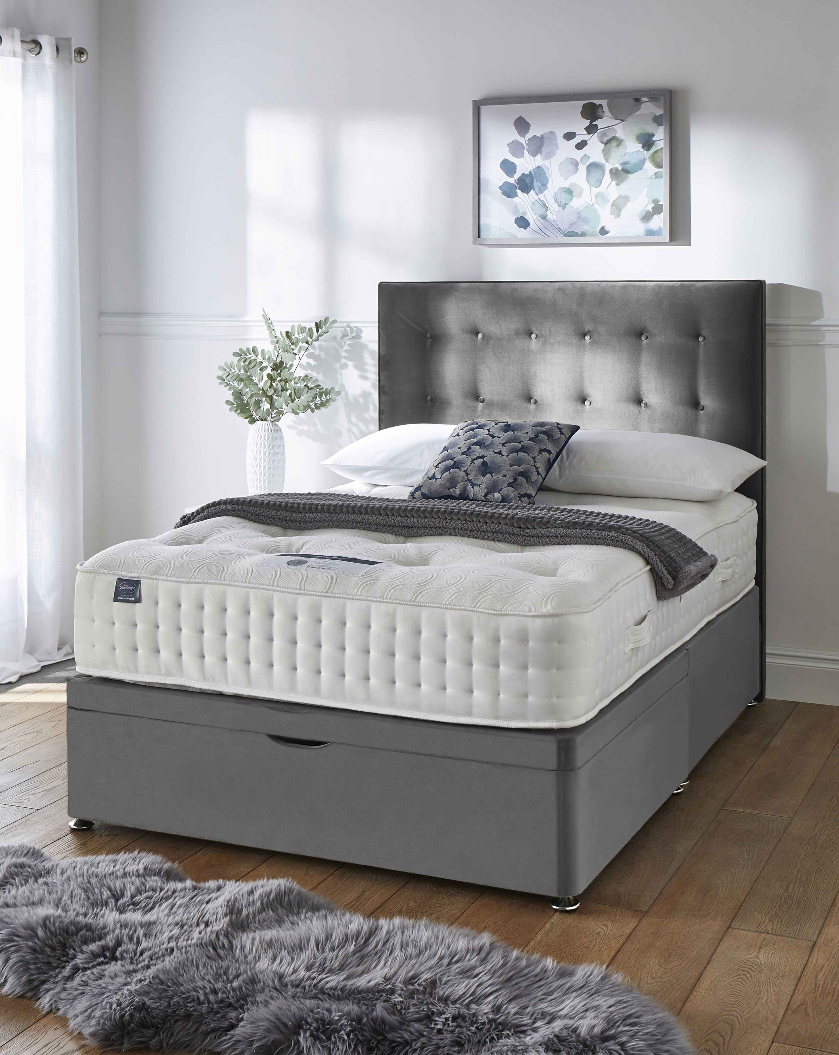 Silentnight 4000 Half Ottoman Divanset