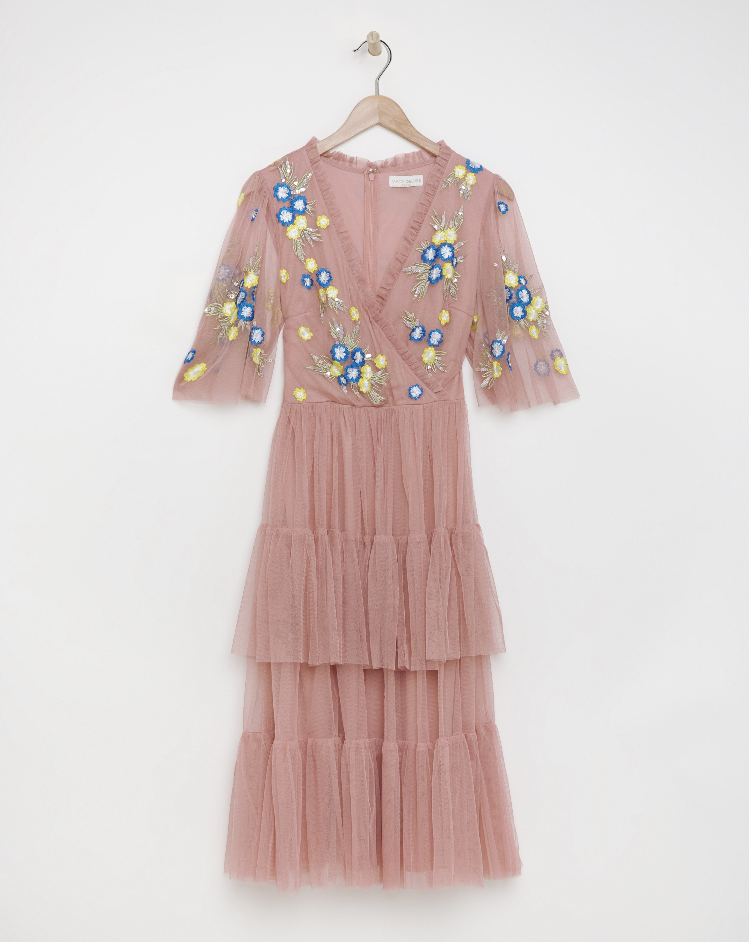 Maya Curve Wrap Floral Dress