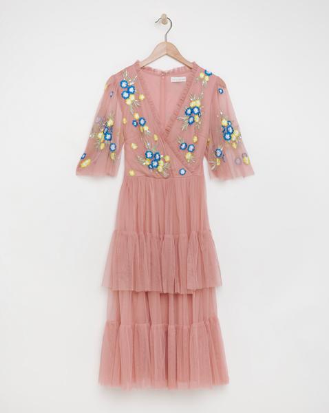 Maya Curve Wrap Floral Dress