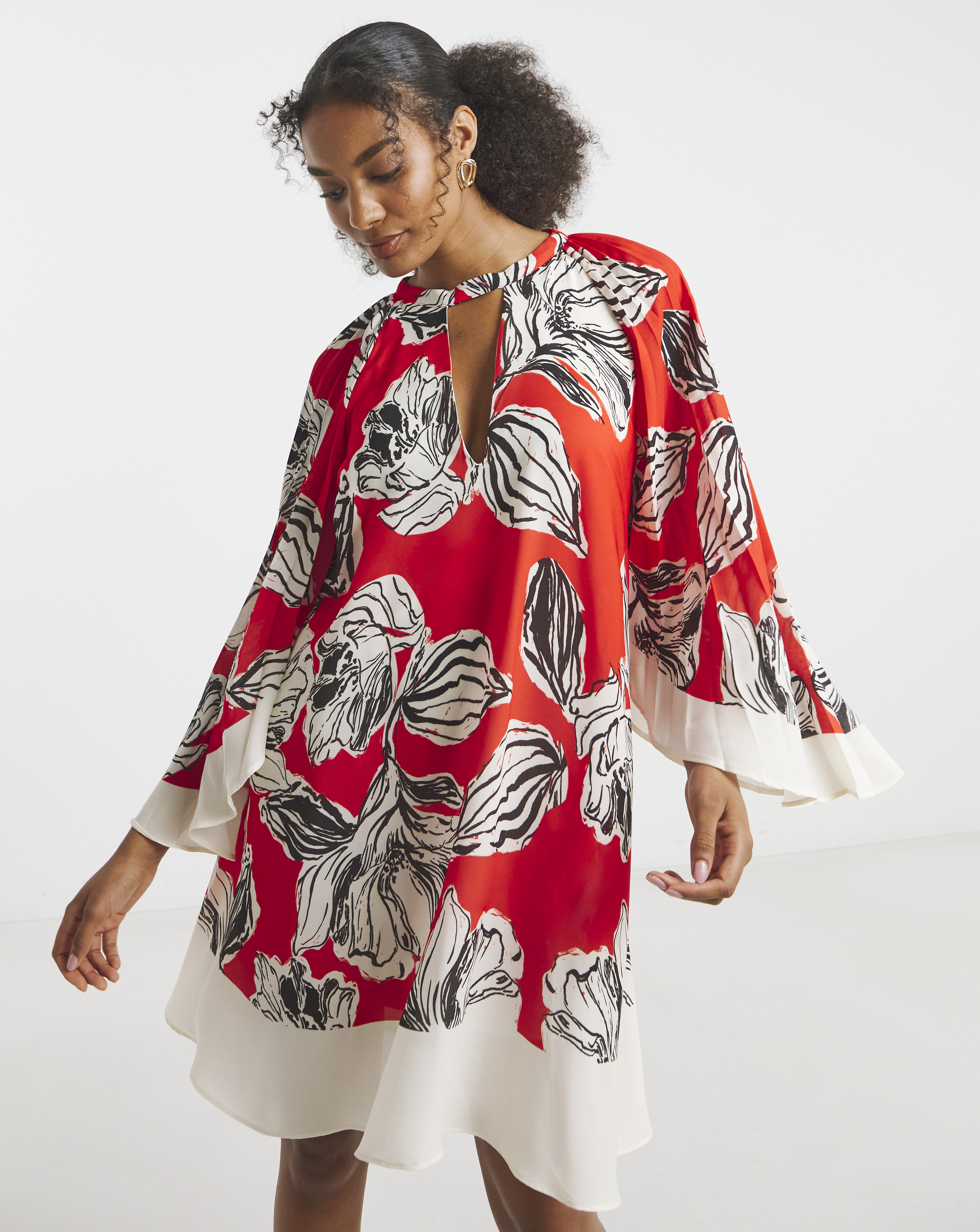 Joanna Hope Bat Wing Shift Dress