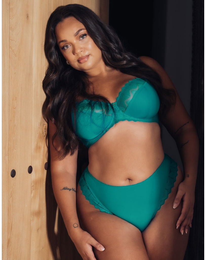 Curvy Kate Women's Teal Blue Wild One Balcony Bra 42D