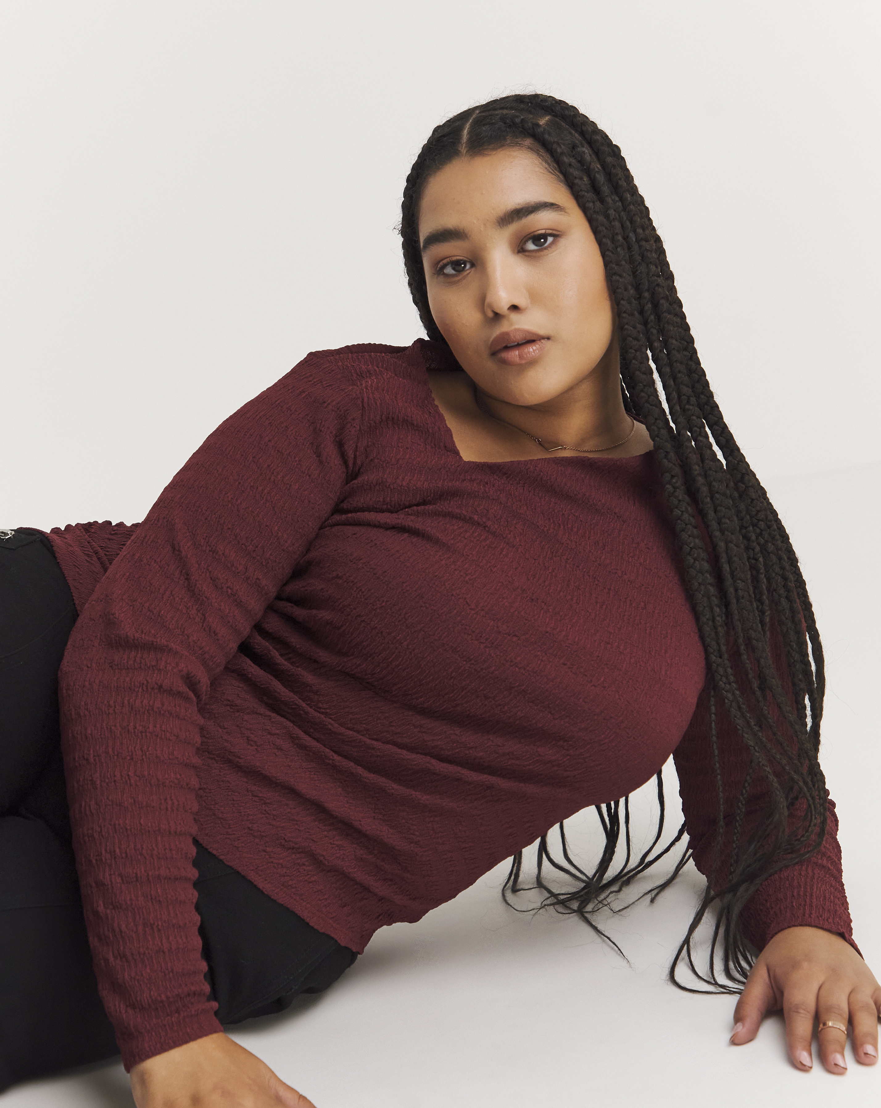 Asymmetric Ruched Top