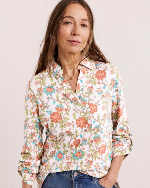 Julipa Cotton Printed Pop Over Top