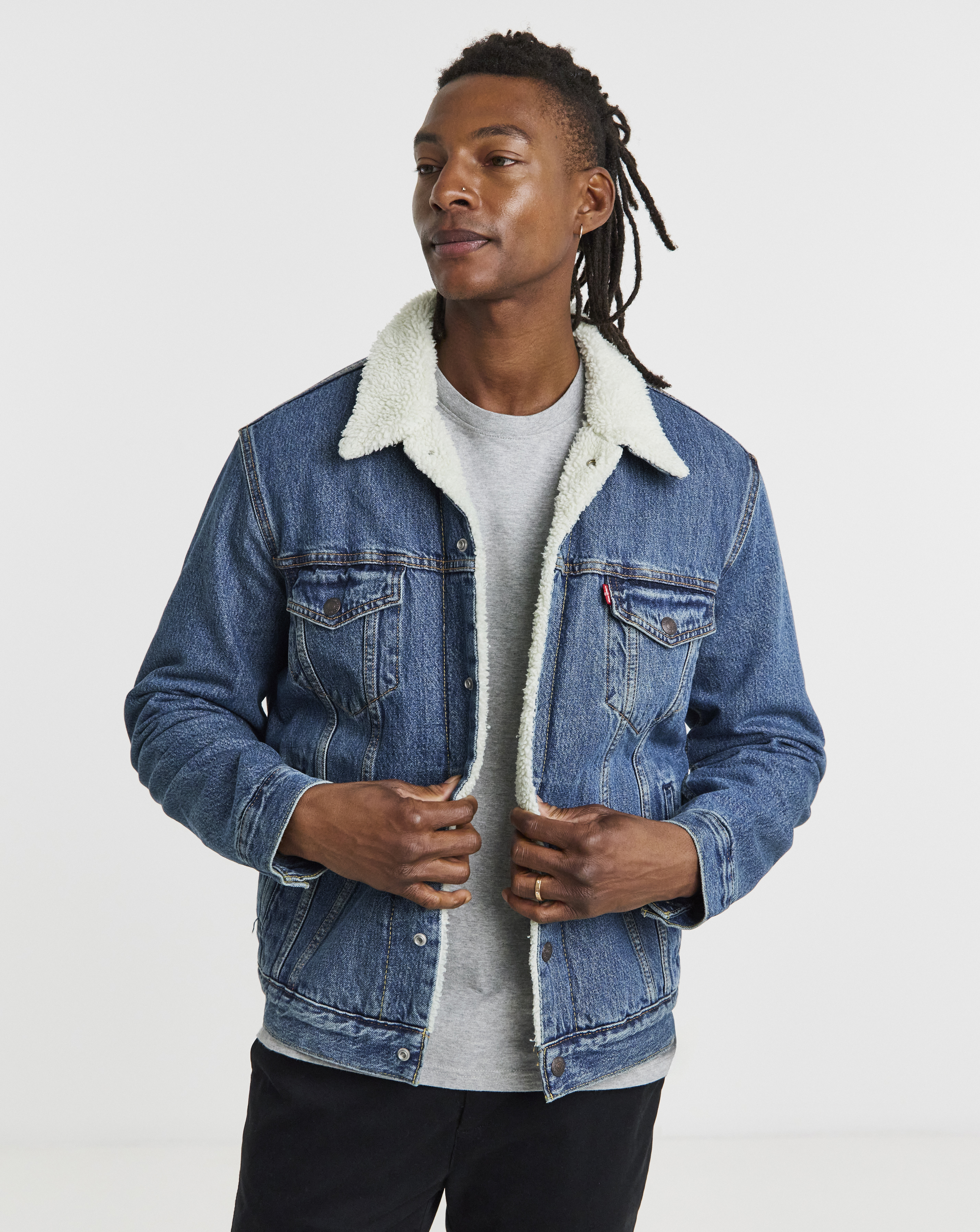Levi's Sherpa Denim Trusket Jacket