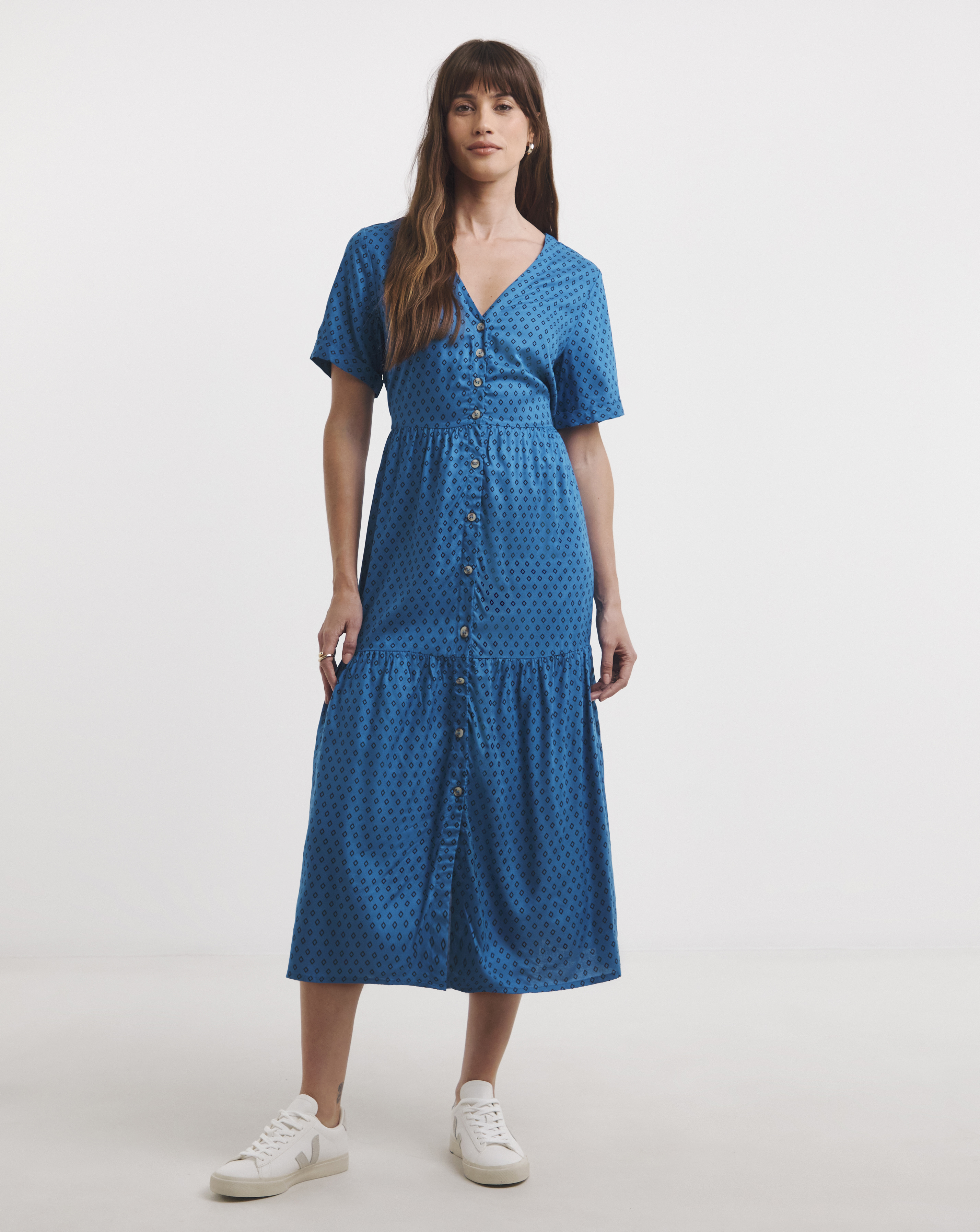 Viscose Button Through Dress