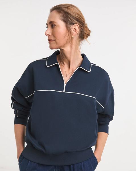 Collared Varsity Sweatshirt