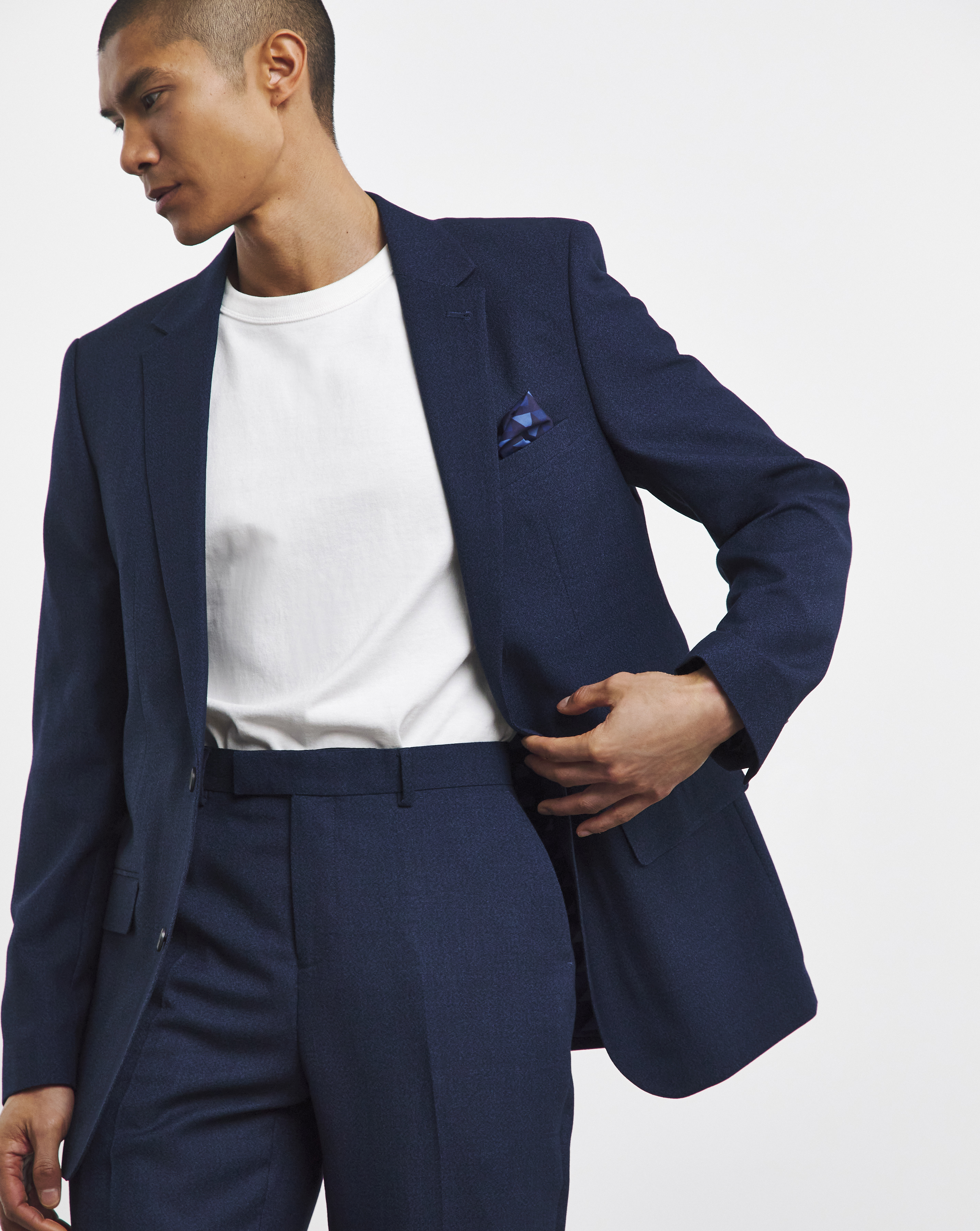 Long Length Stretch Suit Jacket