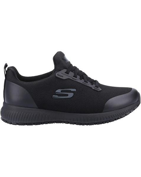 Skechers Squad Wide SR Occupational Shoe - Black - Size 3 - Womens
