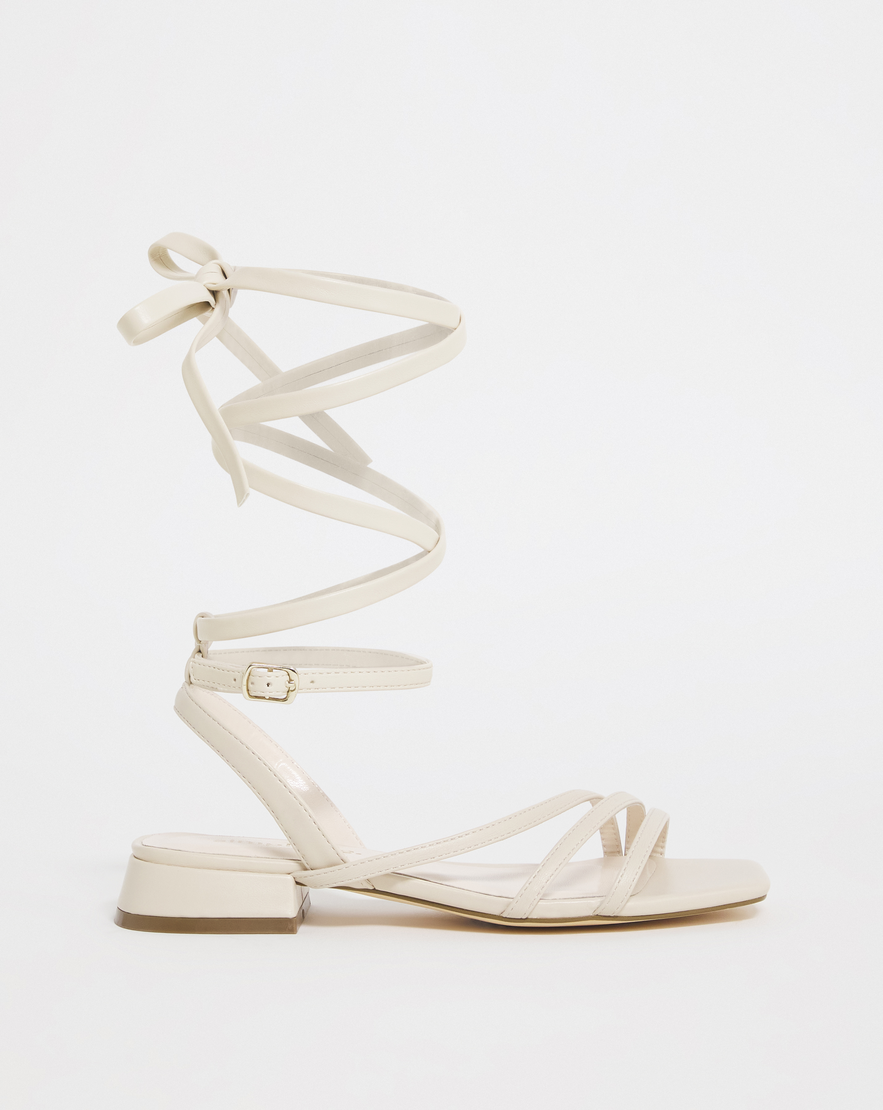 Strappy Flat Sandals Ex Wide