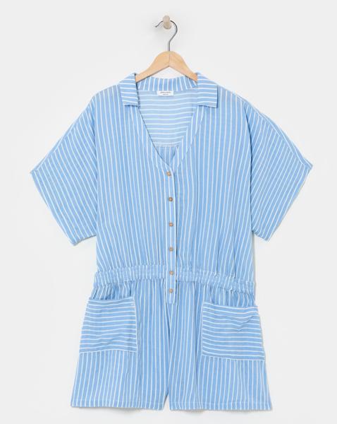 Cheese Cloth Beach Playsuit