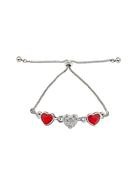 Jon Richard Silver Plated Heart Bracelet