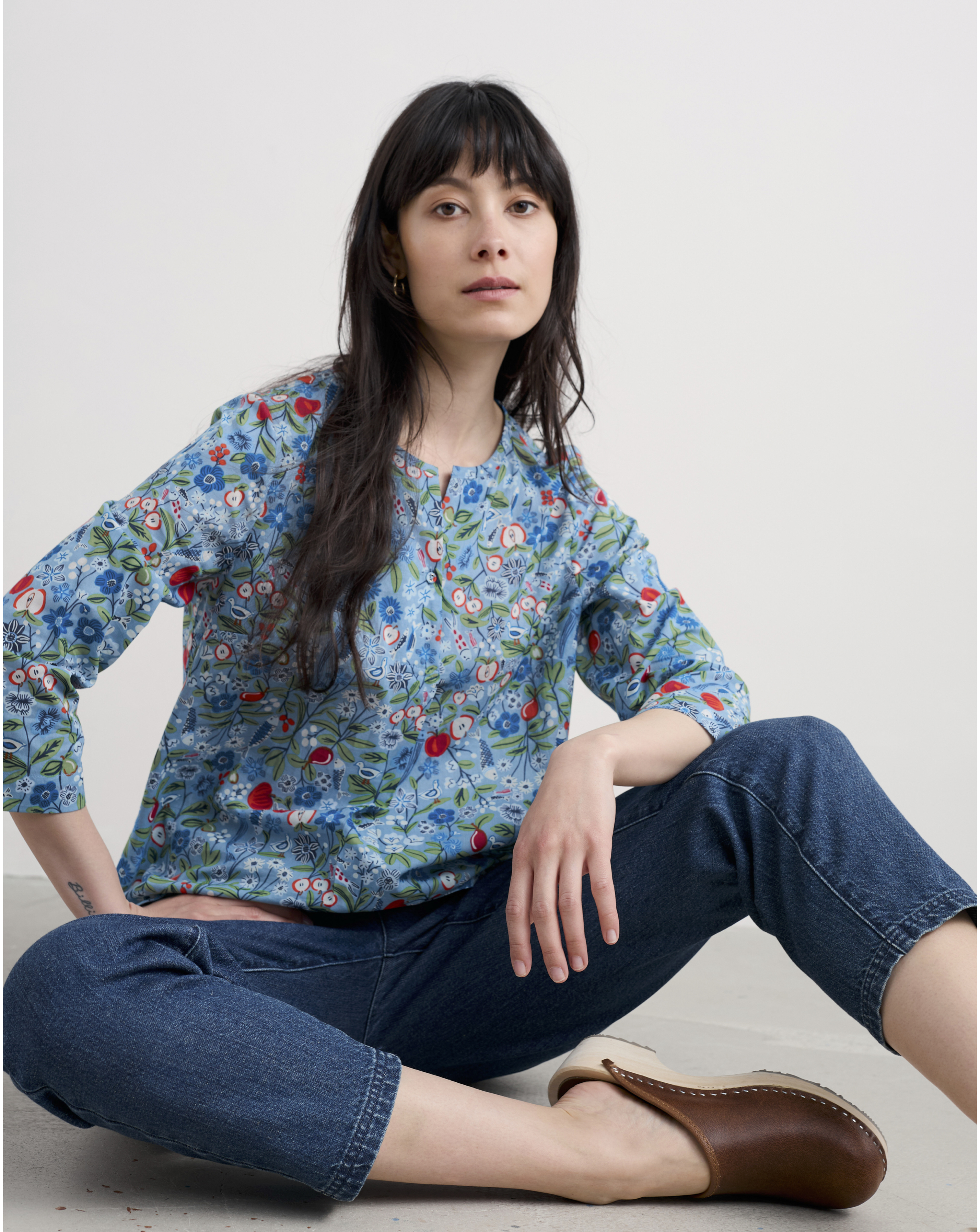 Seasalt Multi Cornwall Barnoon Top - Size 10