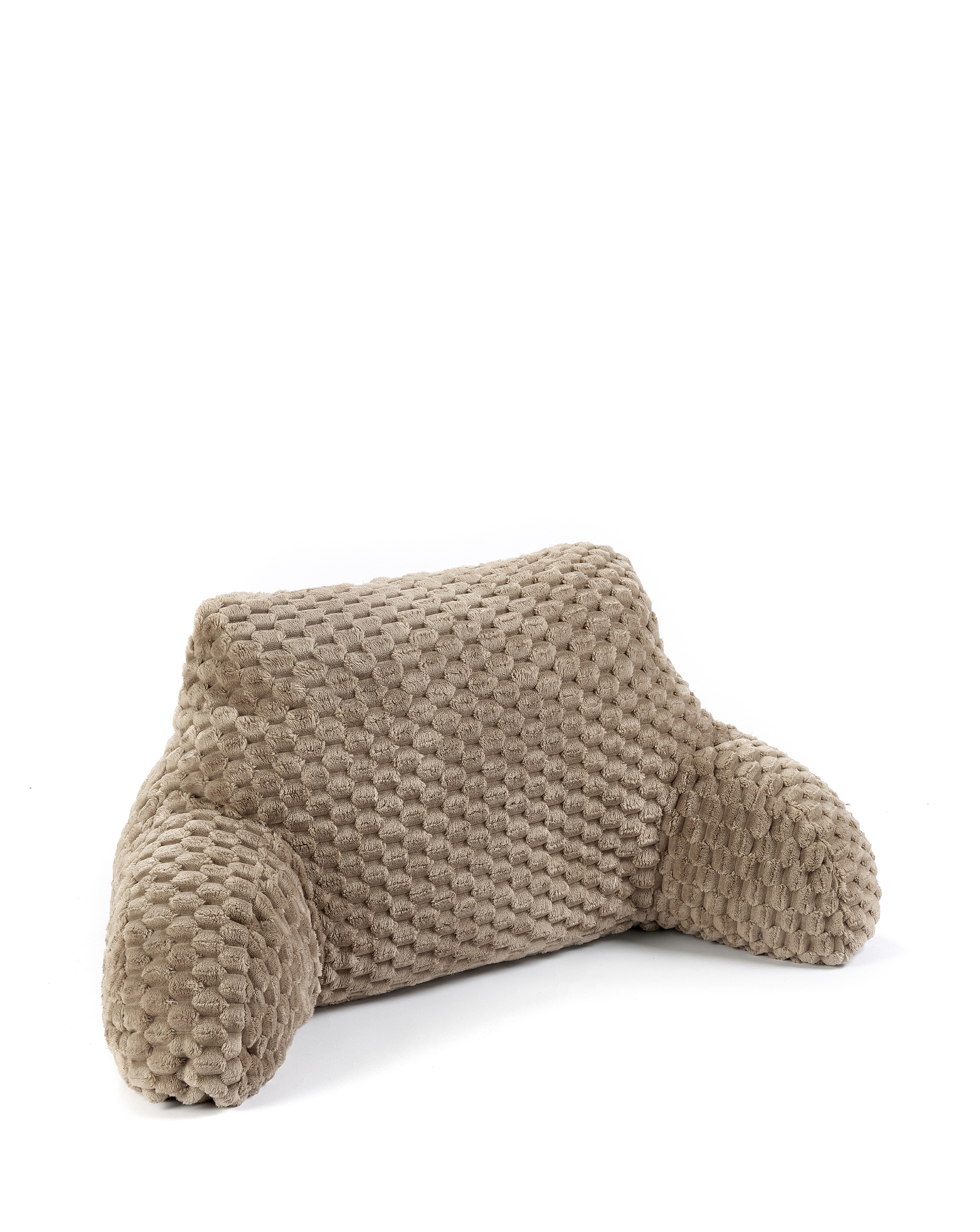 Chunky Waffle Faux Fur Cuddle Cushion Mocha - Huggleland