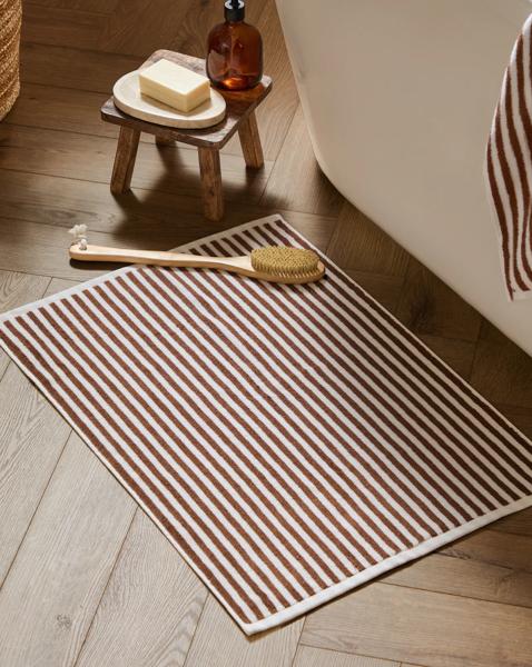 Yard Hebden Stripe Cotton Bathmat