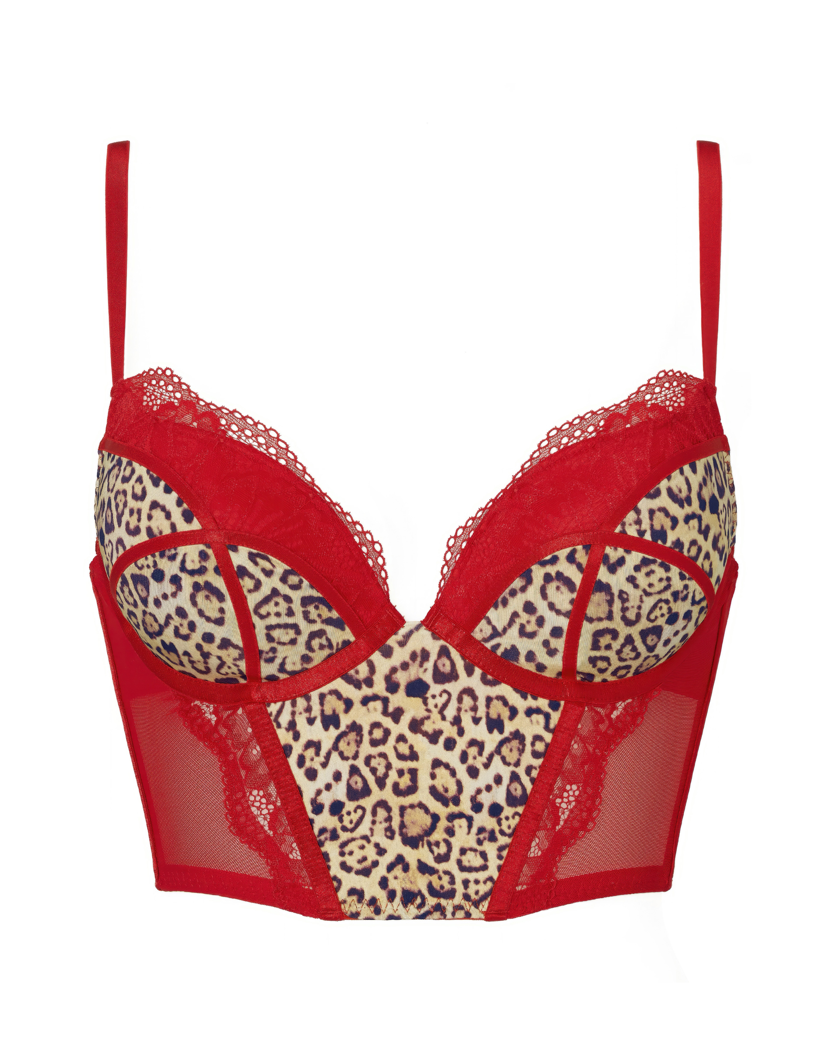 Ann Summers Instinctive Basque In Red | UK Size 12B/C Women's