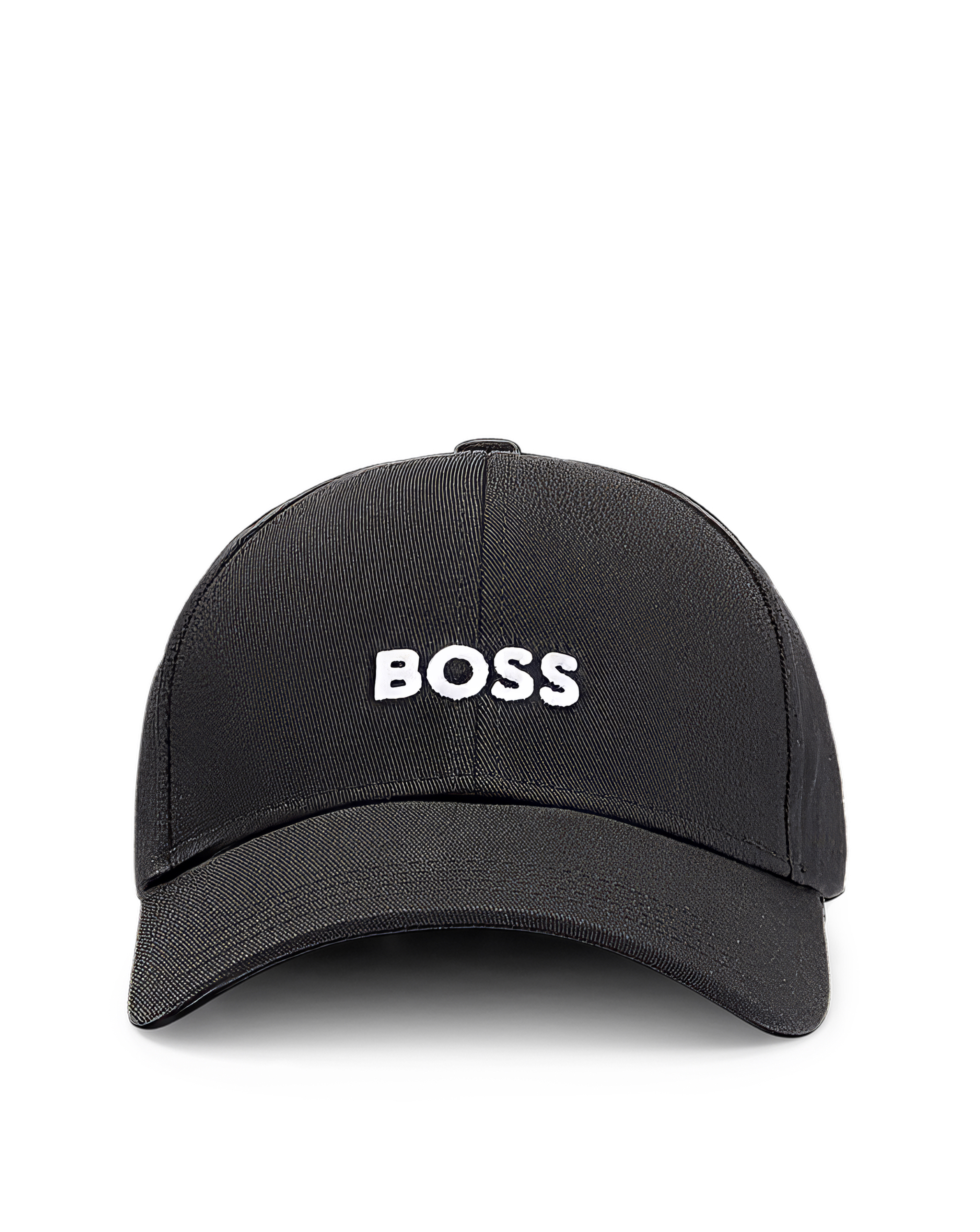 BOSS Cotton Twill Logo Cap in Black