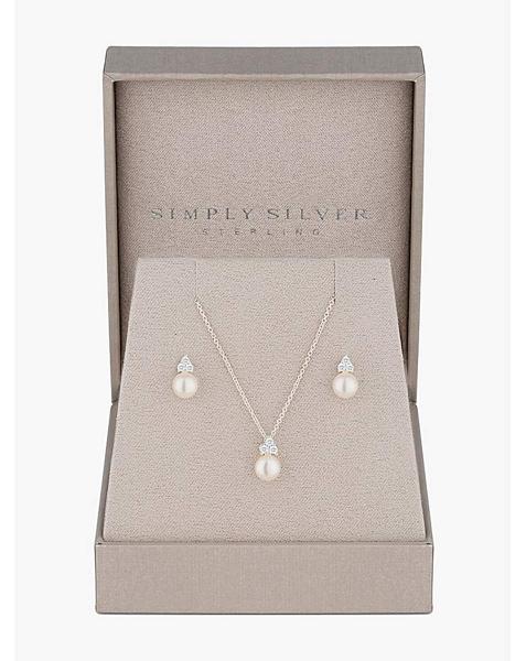 Sterling Silver Freshwater Pearl Box Set