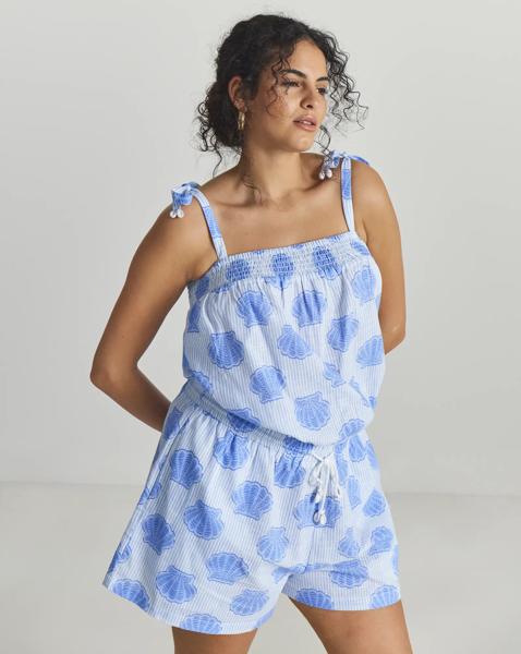 Shell Print Playsuit