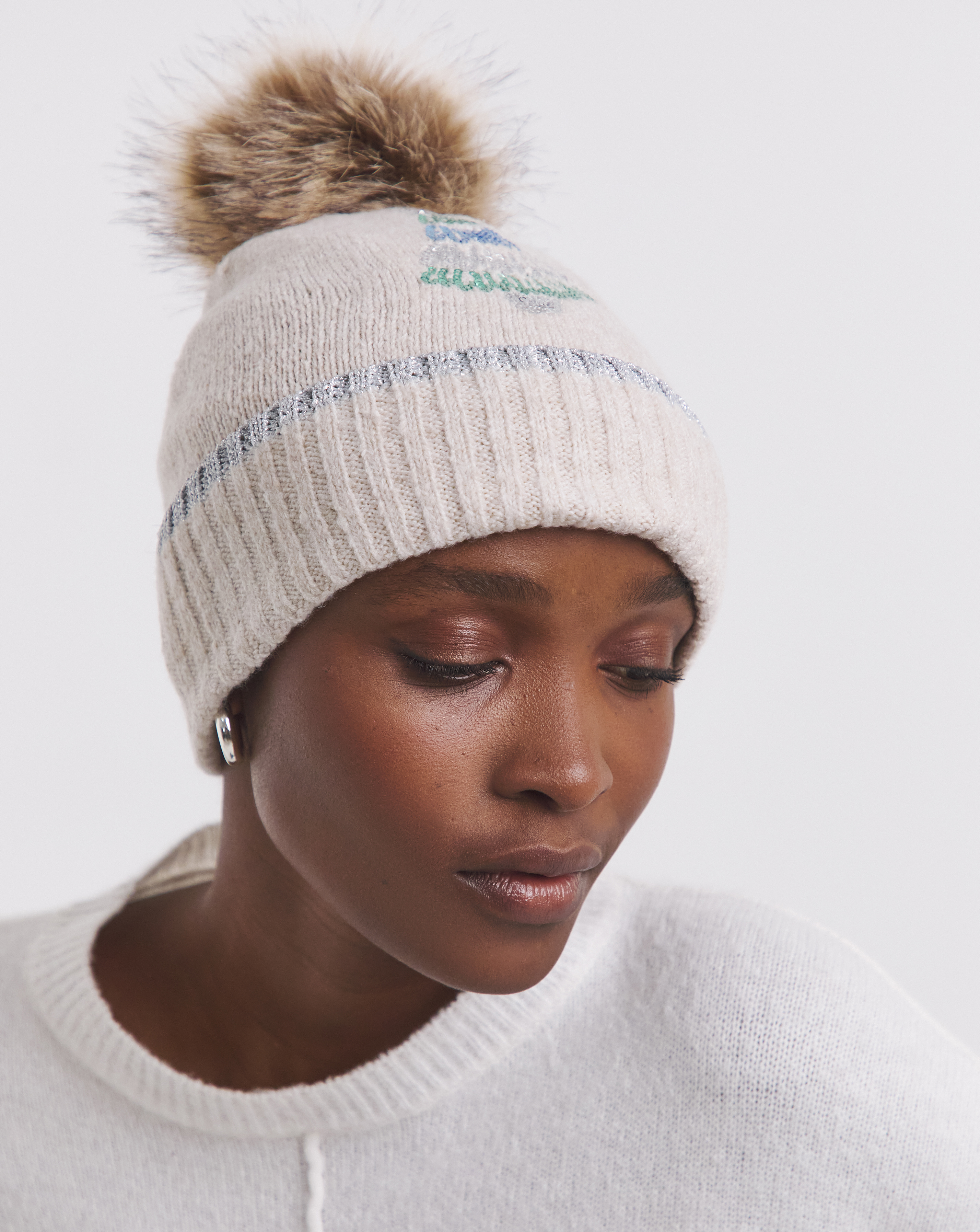 Christmas Tree Bobble Hat