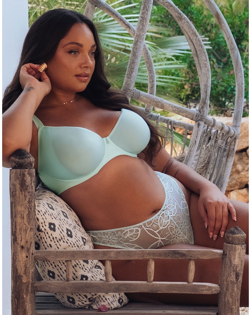 Curvy Kate Smoothie Spacer T-Shirt Bra Pale Mint - Curvy Kate - Size32HH