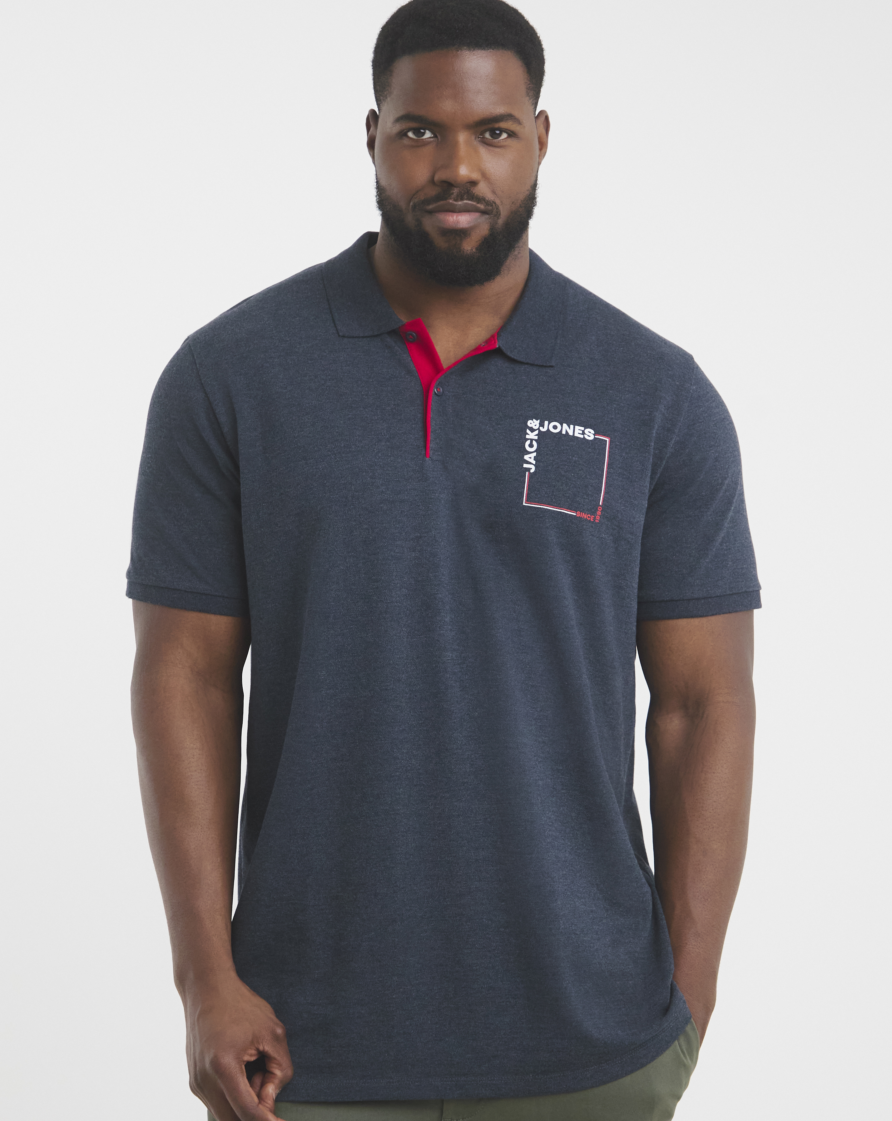 Jack & Jones Verner Logo Polo - Navy