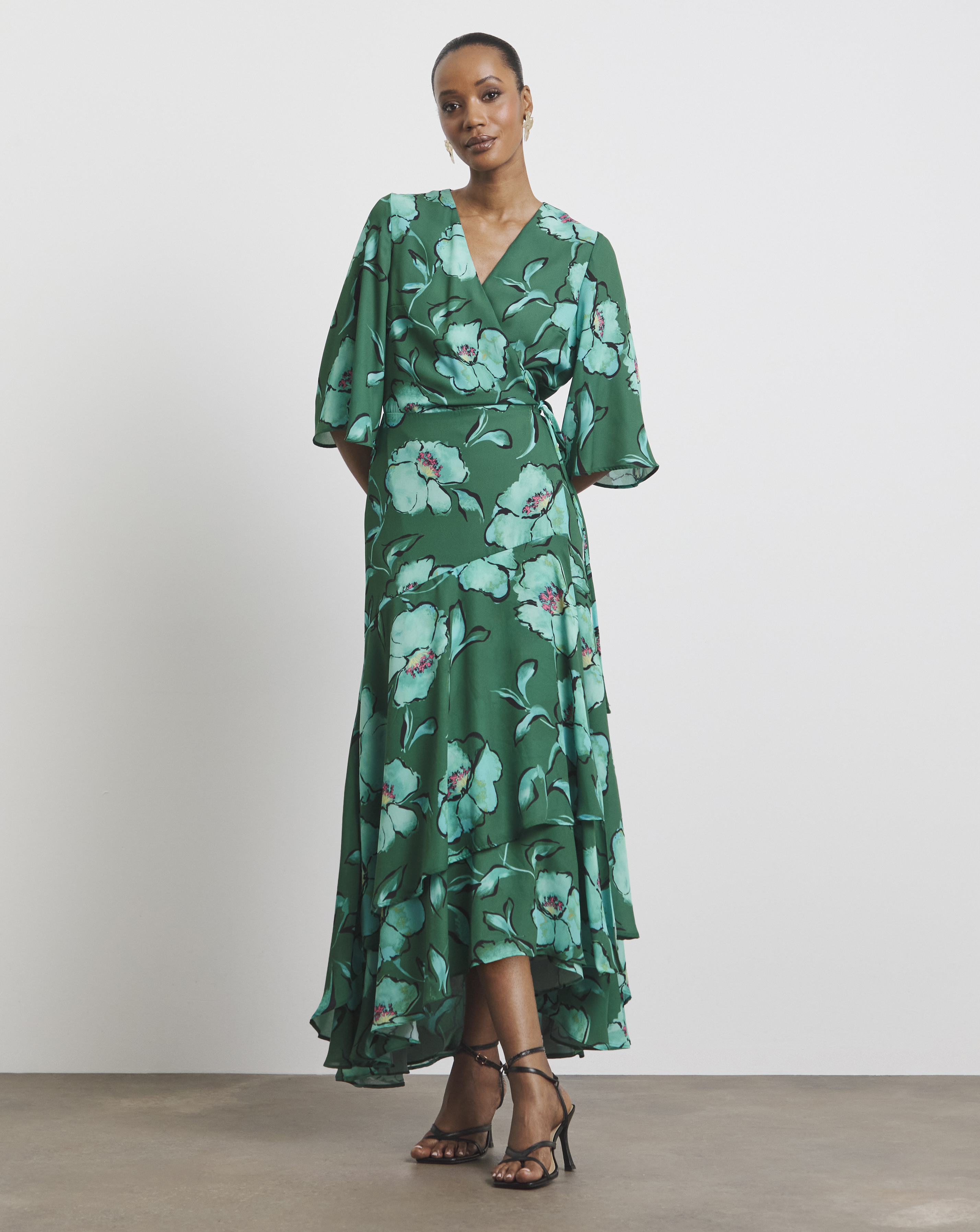 Joanna Hope Printed Wrap Dress