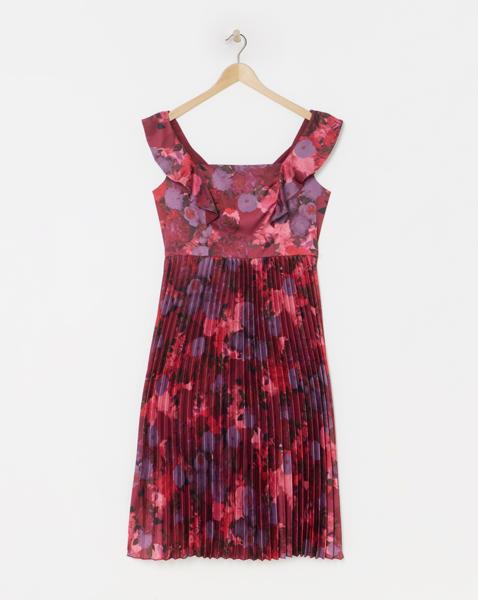 Chi Floral Print Midi Dress