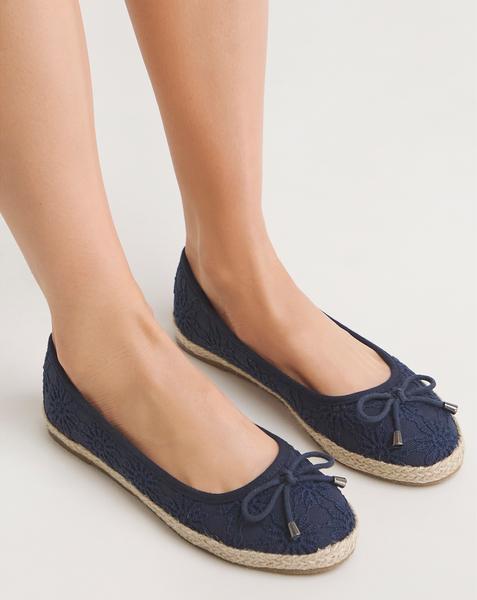 Broderie Ballerina Espadrille ExWide Fit