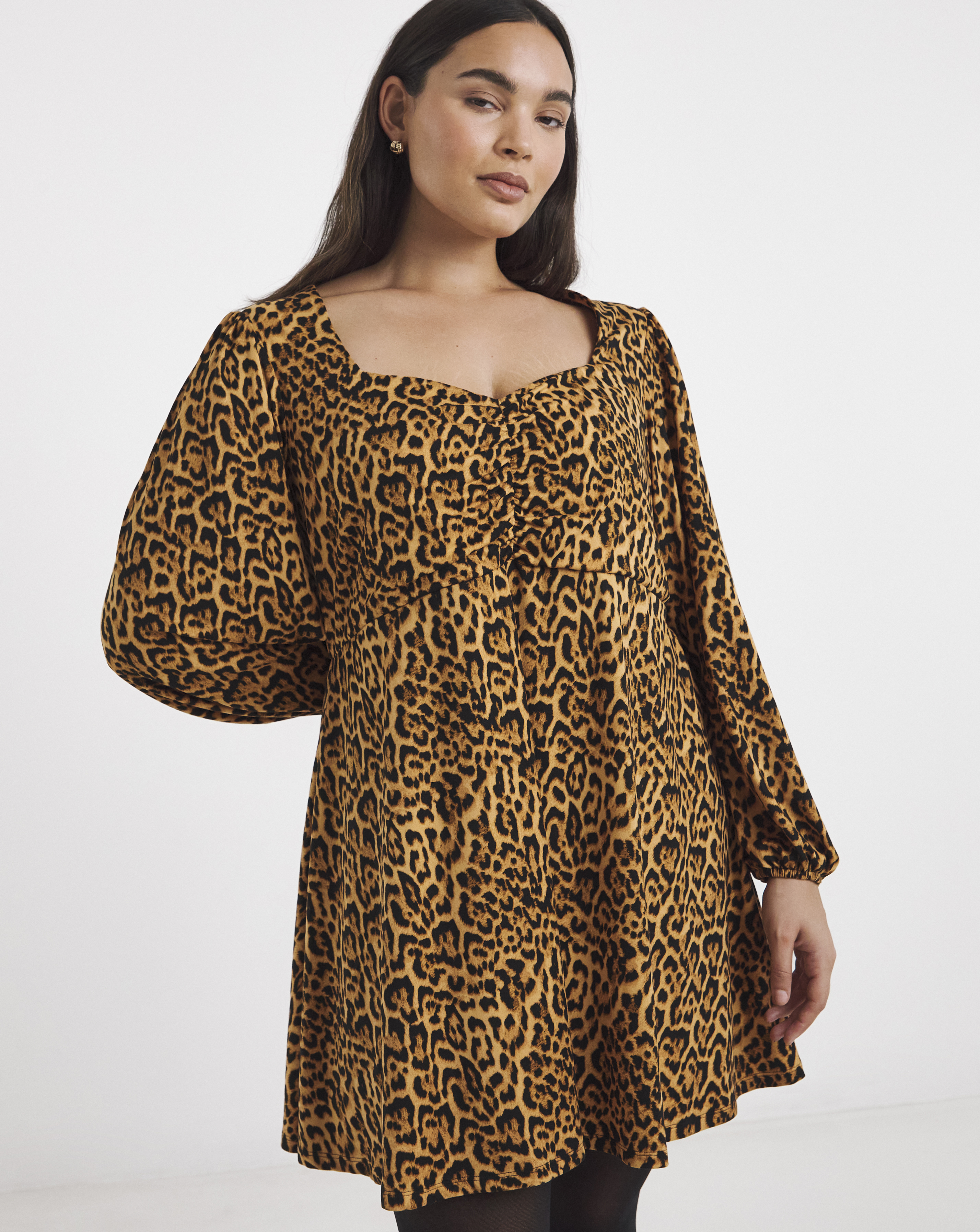 Supersoft Sweetheart Neck Skater Dress