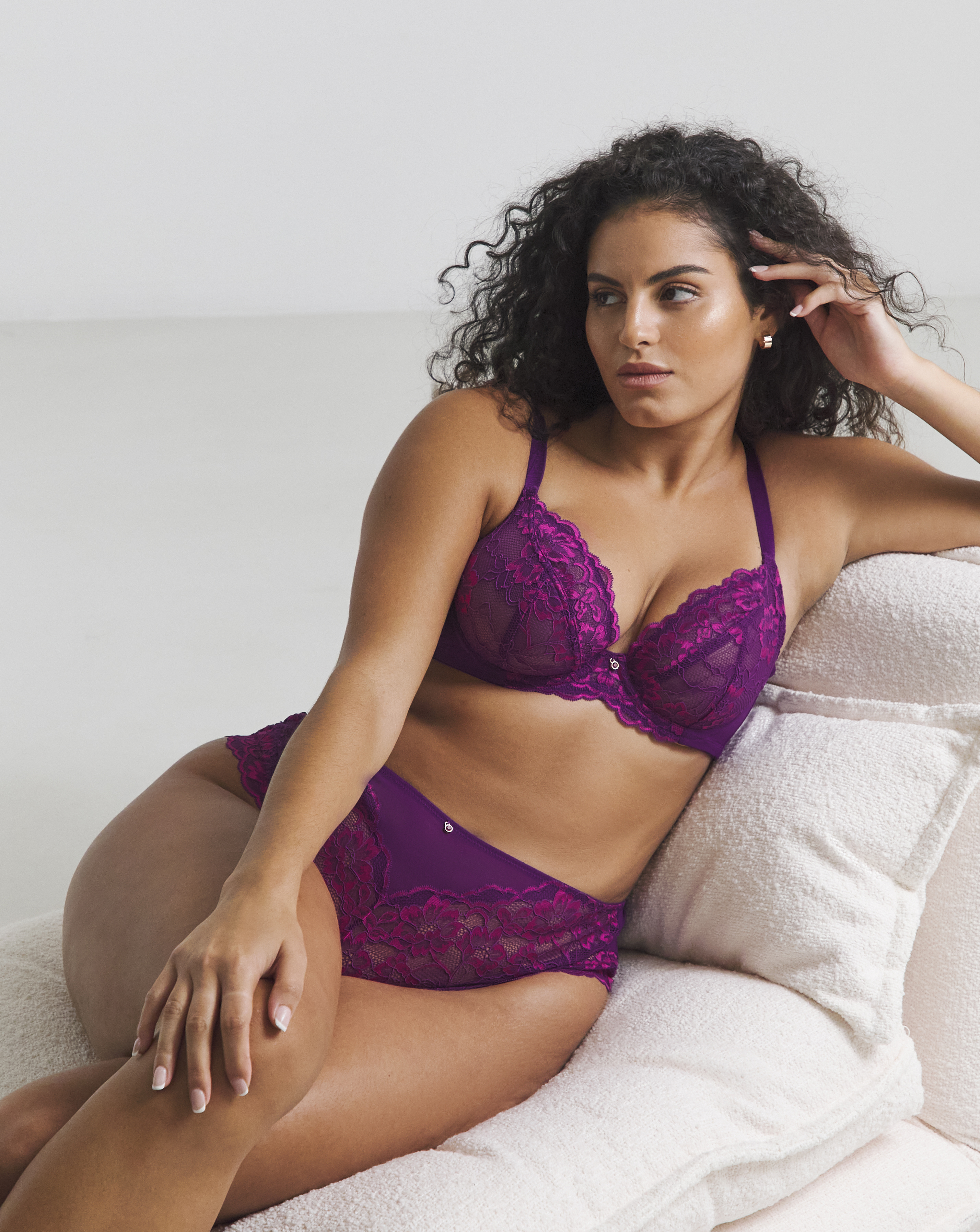 Ann Summers Sexy Lace DD Plus Bra Purple