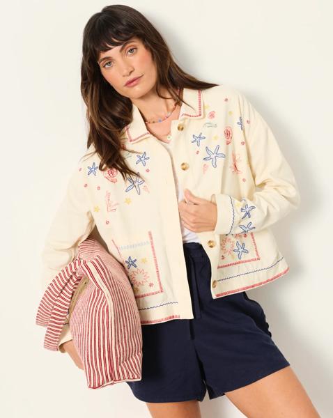 New In - FatFace Shells Embroidered Jacket