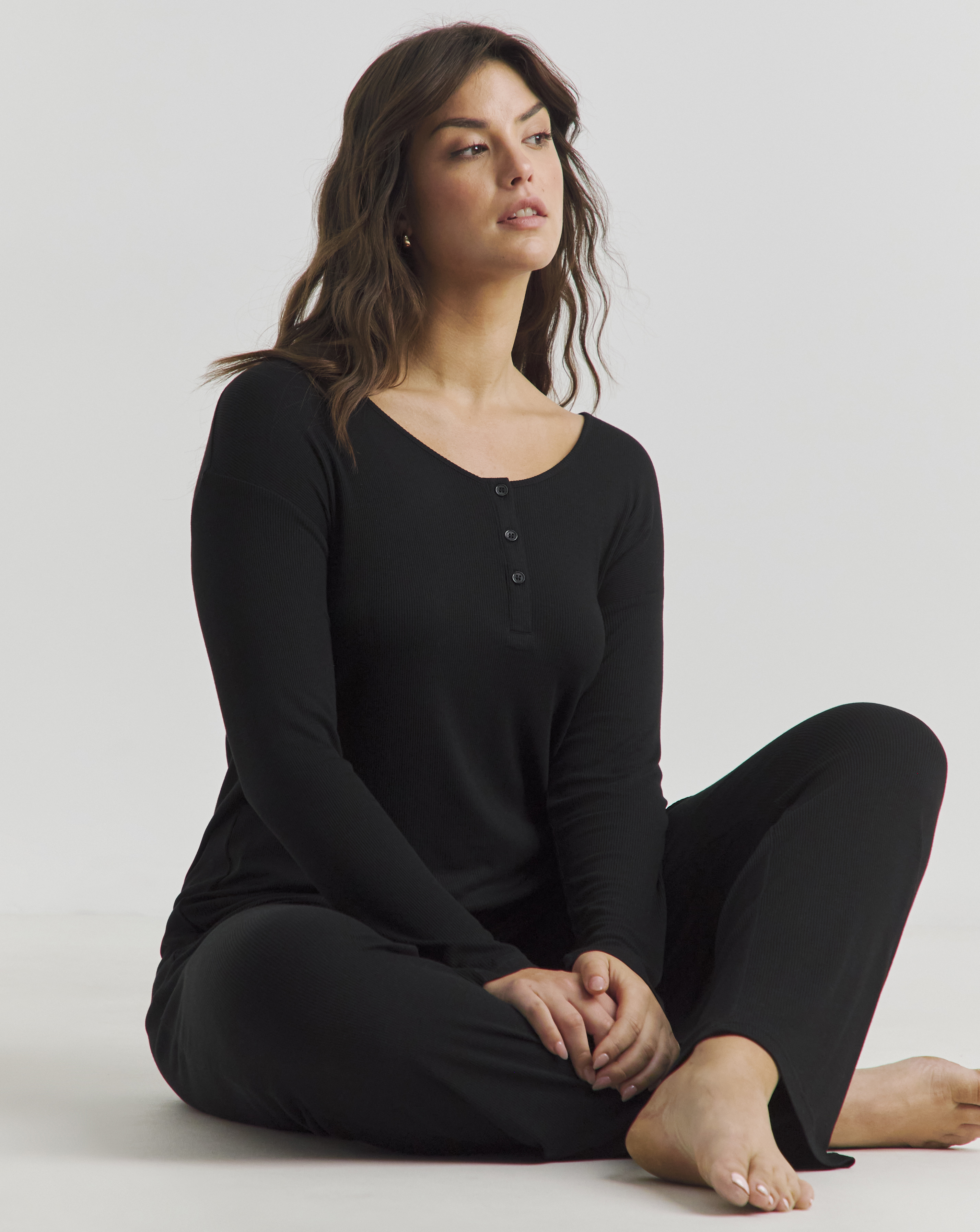 Pretty Secrets Slouchy Ribbed Lounge Set