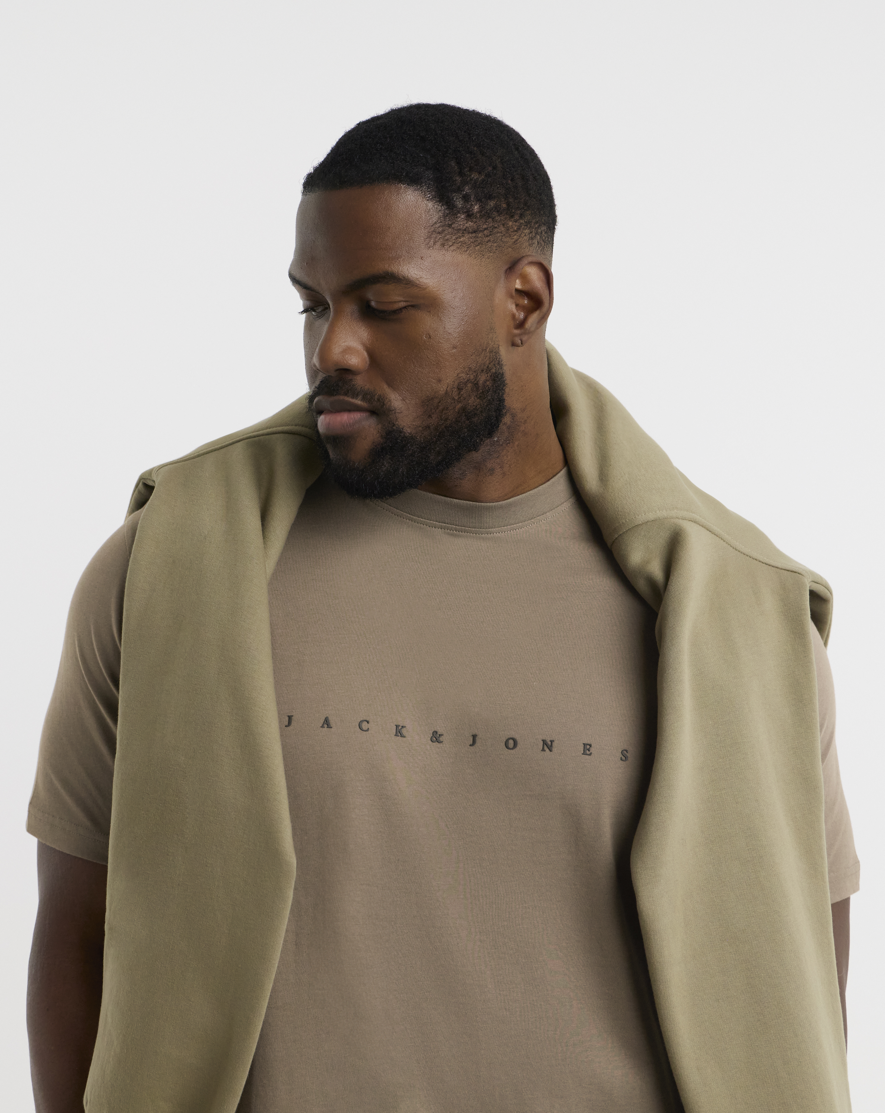Jack & Jones Brown Star Logo T-Shirt - 2XL(53)