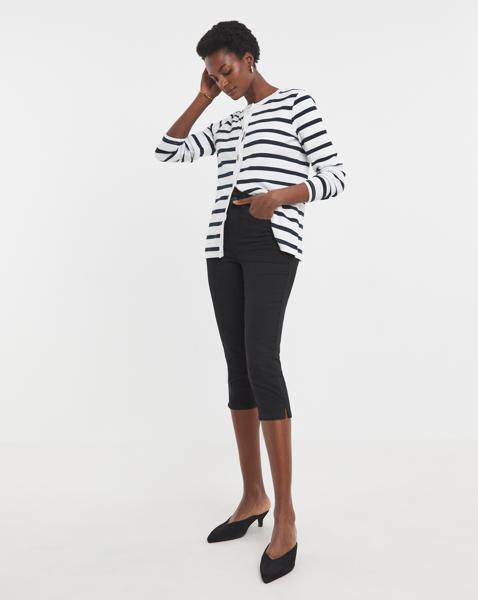 Black Denim Capri