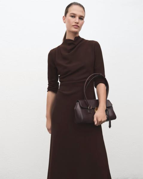 Mango Ruched Dress