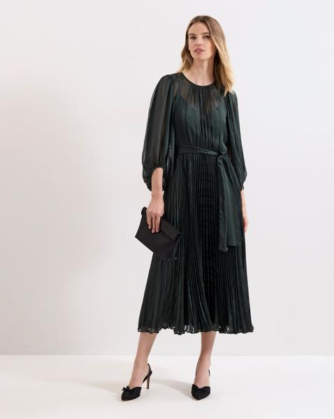 Phase Eight Lucie Striped Pleat Dress